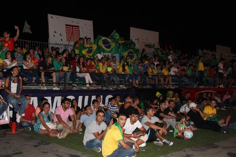 Brazil VS Cameroon at Beirut Fan Park